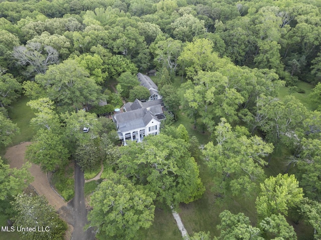 315 N St, Lexington, MS 39095 - aerial view with a wooded view