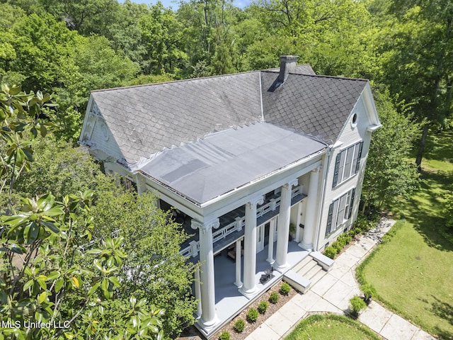 315 N St, Lexington, MS 39095 - drone / aerial view with a forest view