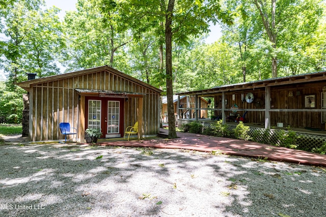 6869 Compress Rd # F, Como, MS 38619 - view of outdoor structure with french doors