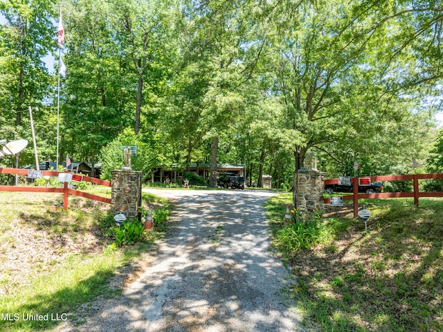 6869 Compress Rd # F, Como, MS 38619 - view of dirt / gravel driveway