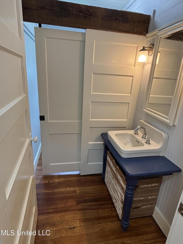 873 SCR 142, Morton, MS 39117 - bathroom with wood finished floors and vanity