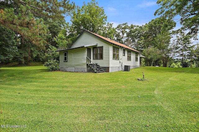 873 SCR 142, Morton, MS 39117 - view of home's exterior with a lawn and crawl space