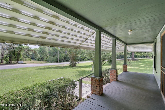 873 SCR 142, Morton, MS 39117 - wooden porch featuring a pergola and a yard