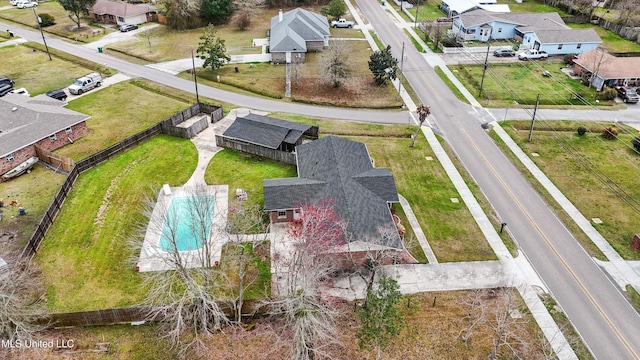 drone / aerial view featuring a residential view