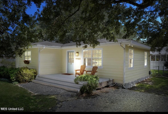 4466 Beatline Rd, Long Beach, MS 39560 - rear view of property featuring covered porch