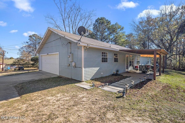 rear view of house with a yard