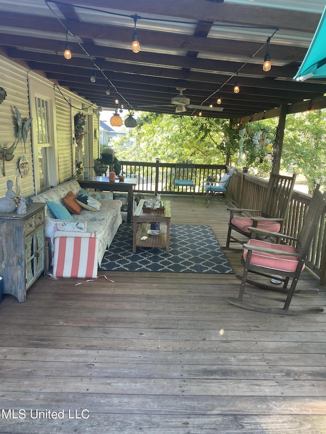 209 S Jackson St, Crystal Springs, MS 39059 - view of wooden deck
