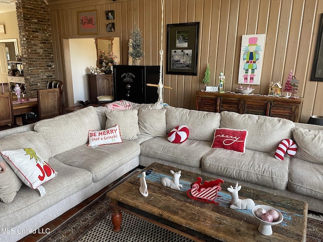 5 Lombardy Rd, Drew, MS 38737 - living room with wooden walls