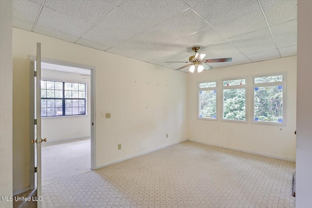 634 Twin Harbor Pl, Madison, MS 39110 - carpeted spare room with ceiling fan and baseboards