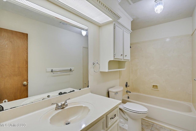 634 Twin Harbor Pl, Madison, MS 39110 - full bath with toilet, vanity, bathtub / shower combination, and tile patterned floors