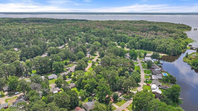 634 Twin Harbor Pl, Madison, MS 39110 - aerial overview of property's location with a heavily wooded area and a nearby body of water