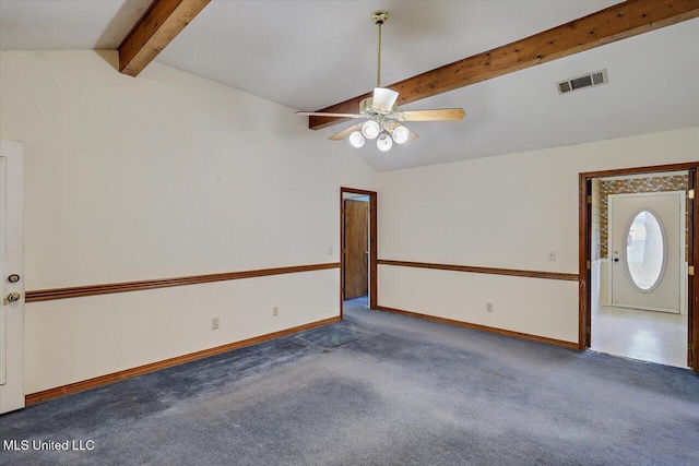 634 Twin Harbor Pl, Madison, MS 39110 - spare room featuring carpet floors, ceiling fan, and baseboards