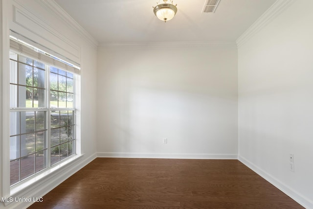 52 Eastgate Dr, Brandon, MS 39042 - unfurnished room featuring dark wood-style flooring and ornamental molding