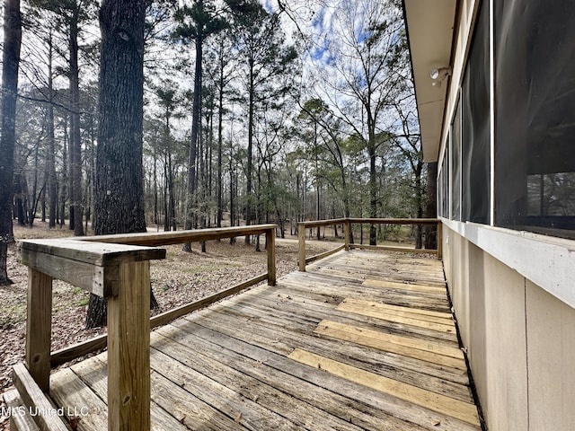 view of wooden terrace