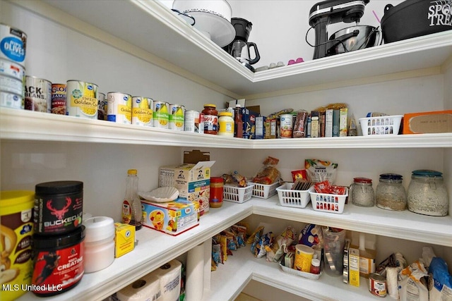 view of pantry