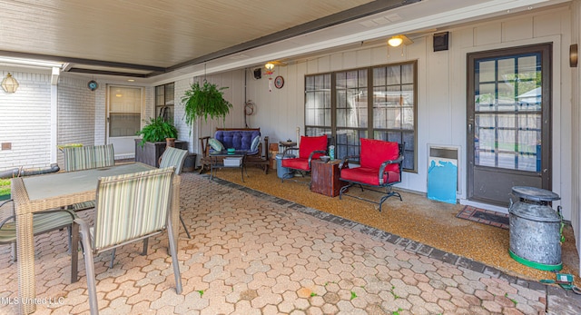 view of patio / terrace featuring outdoor dining area