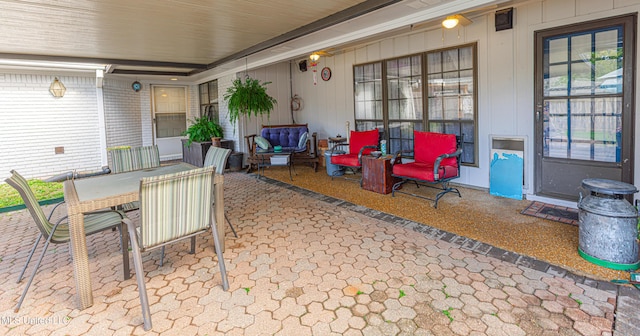 view of patio / terrace featuring outdoor dining space