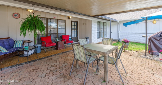 view of patio / terrace with outdoor dining space