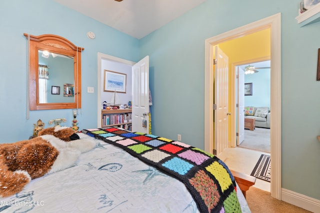 bedroom featuring carpet floors