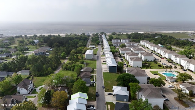 64 Oak Alley Ln, Long Beach, MS 39560 - birds eye view of property featuring a water view and a residential view