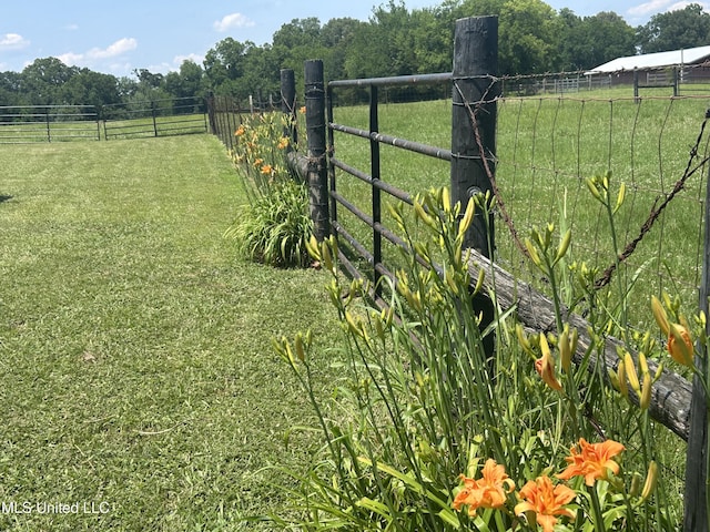 380 Green Acres Dr, Canton, MS 39046 - view of yard featuring a view of rural / pastoral area