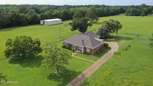 380 Green Acres Dr, Canton, MS 39046 - overview of rural landscape featuring agricultural land