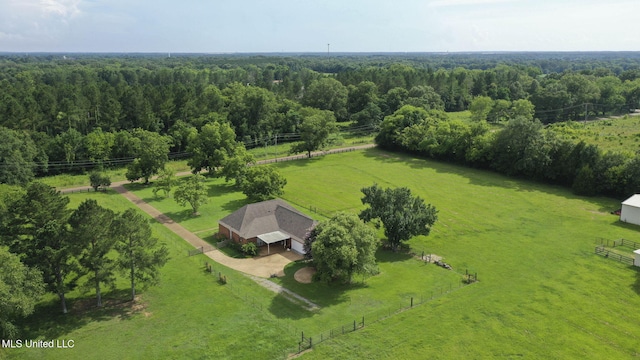 380 Green Acres Dr, Canton, MS 39046 - aerial view of sparsely populated area featuring a forest