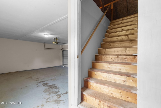 380 Green Acres Dr, Canton, MS 39046 - stairway featuring concrete floors
