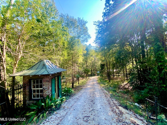 view of road