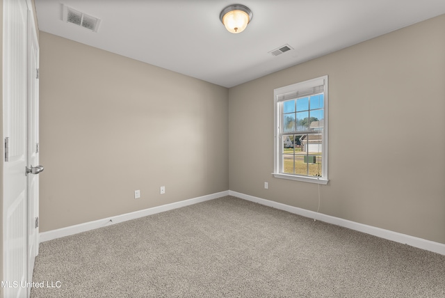 view of carpeted empty room