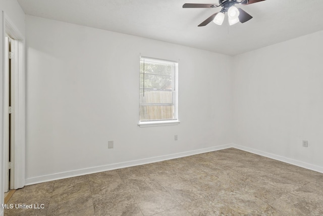 546 Hunters Creek Cir, Madison, MS 39110 - empty room featuring a ceiling fan and baseboards