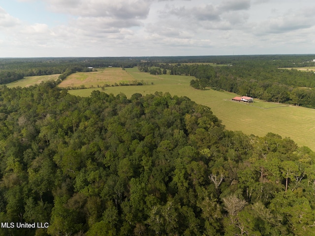 2276 Twin Creek Rd, Lucedale, MS 39452 - aerial view of property's location with rural landscape and a forest