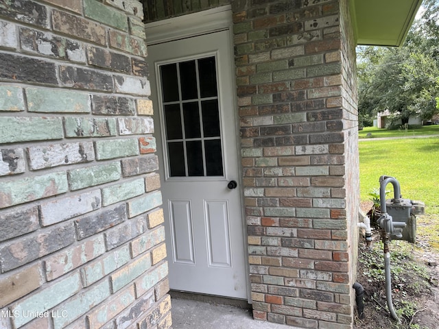 7701 Harold Ave, Moss Point, MS 39563 - property entrance with brick siding