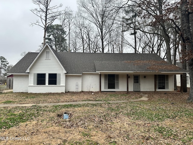 view of ranch-style home