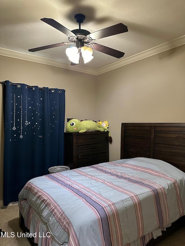 117 Memory Ln, Madison, MS 39110 - carpeted bedroom featuring a ceiling fan and ornamental molding