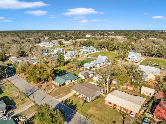 bird's eye view with a residential view