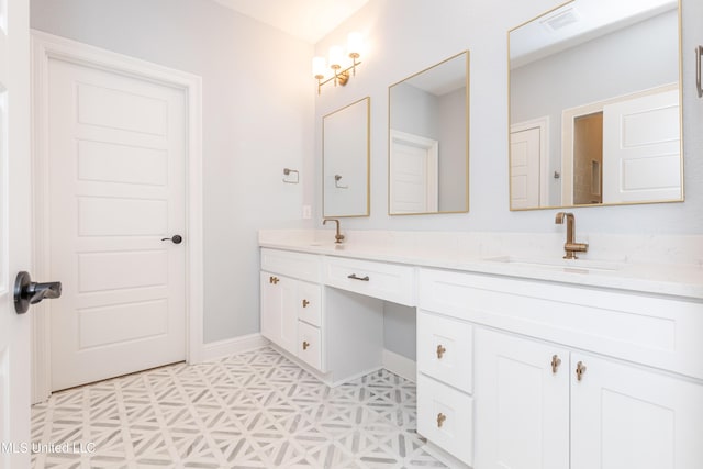 bathroom featuring vanity