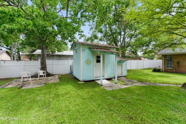 403 Suzanne Ave, Long Beach, MS 39560 - view of shed with a fenced backyard