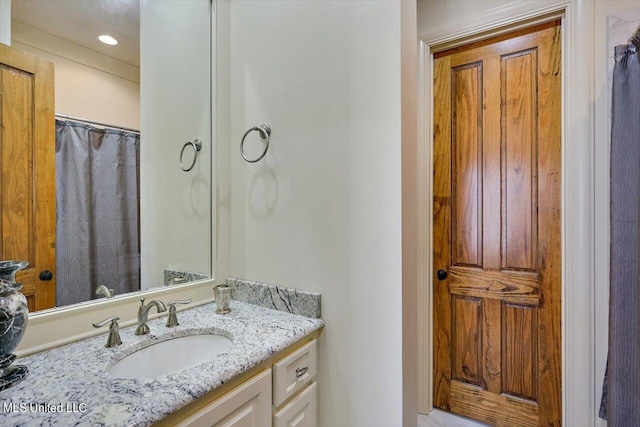 bathroom featuring vanity