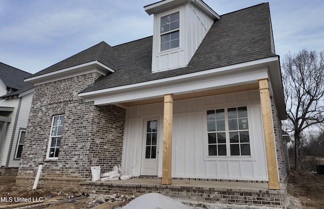 view of front of home with a porch