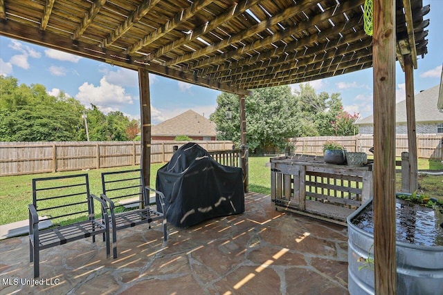 449 Abbey Woods, Brandon, MS 39047 - fenced backyard with a patio area and area for grilling