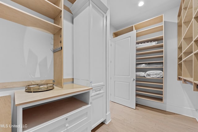 1221 E Beach Blvd, Pass Christian, MS 39571 - walk in closet with light wood-style floors