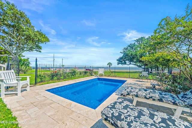 1221 E Beach Blvd, Pass Christian, MS 39571 - view of swimming pool with a patio area and a fenced backyard