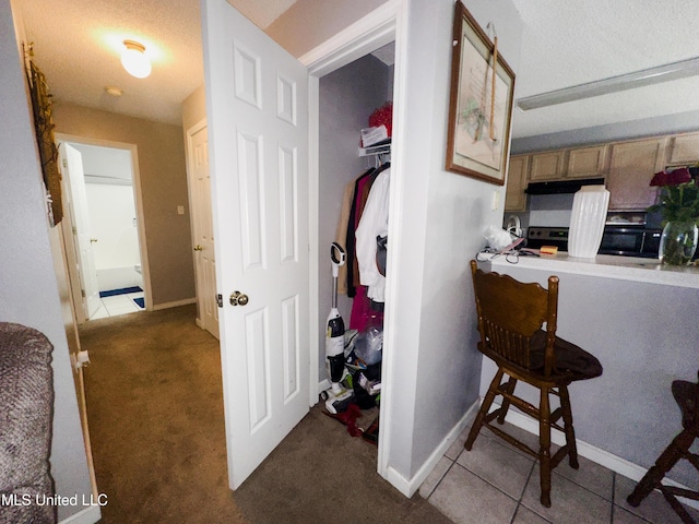 5080 Gautier Vancleave Rd Unit D-8, Gautier, MS 39553 - hall with carpet flooring and baseboards