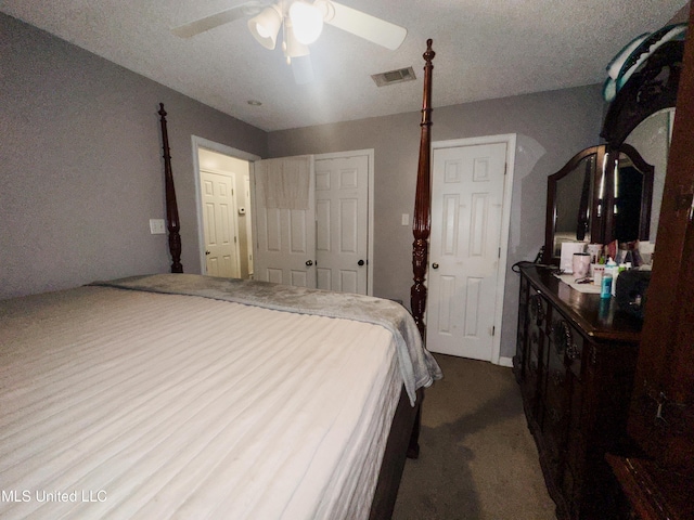 5080 Gautier Vancleave Rd Unit D-8, Gautier, MS 39553 - bedroom featuring carpet flooring and a ceiling fan