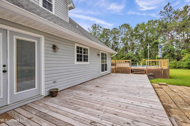 16609 Old River Rd, Vancleave, MS 39565 - view of wooden deck