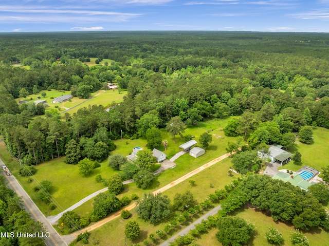 16609 Old River Rd, Vancleave, MS 39565 - aerial view of a heavily wooded area