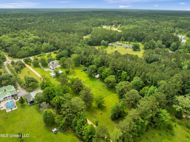 16609 Old River Rd, Vancleave, MS 39565 - drone / aerial view of a heavily wooded area