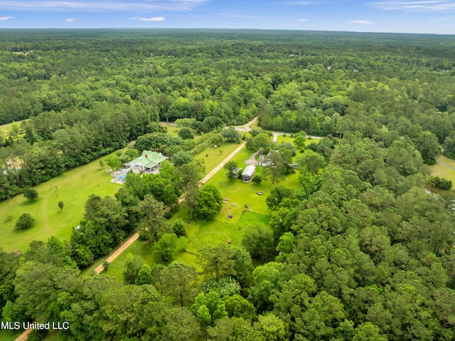 16609 Old River Rd, Vancleave, MS 39565 - aerial view of a heavily wooded area