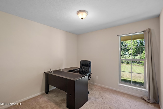 217 Belle Chasse Cir, Jackson, MS 39272 - office area featuring light carpet and baseboards